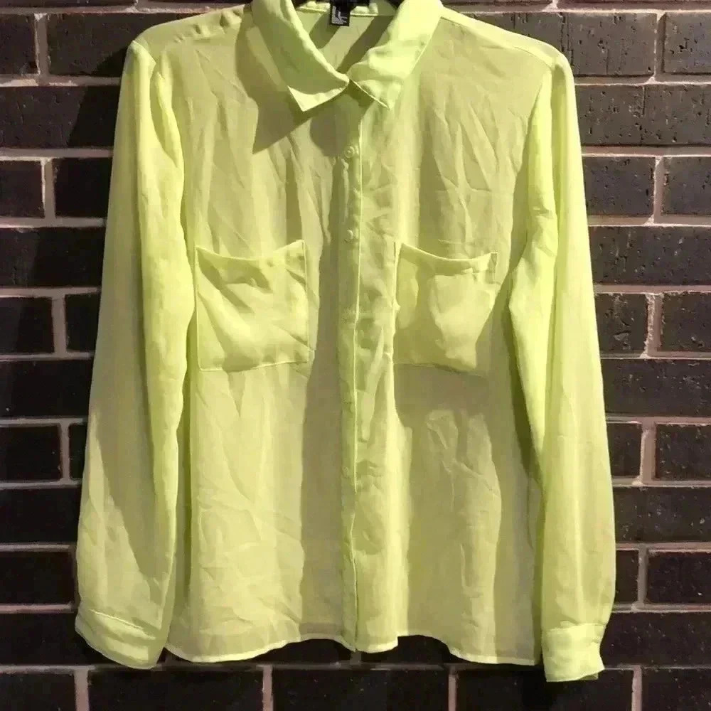 Forever 21 Sheer Blouse Women’s M